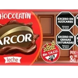 Caja Chocolatin Arcor Leche 8 Gr X 20 U
